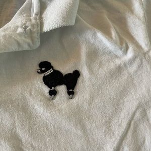 Girls Sock Hop Polo Shirt Medium Cotton retro 50s